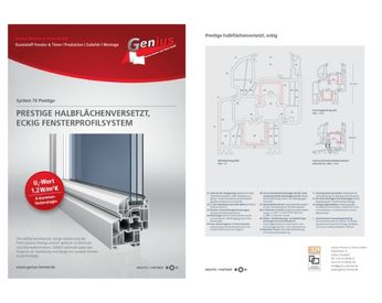 Prestige halbflächenversetzt - Fensterprofilsystem - Genius Fenster Troisdorf